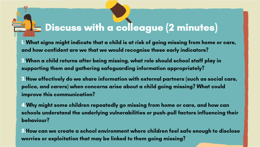 Children missing from home or care - 2026 - Resource