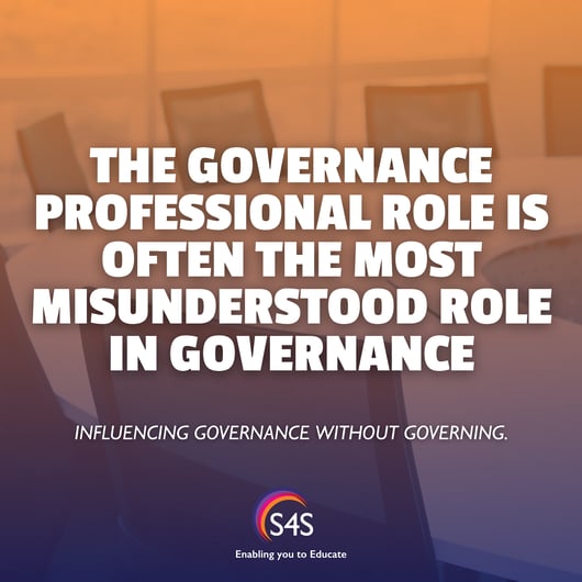 Governance Professional role is often the most misunderstood role in governance – S4S graphic